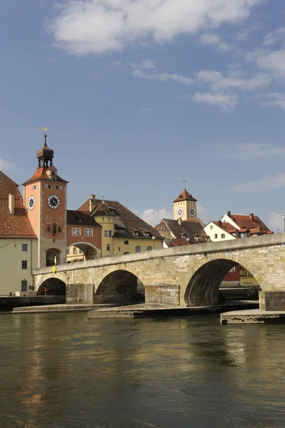 Regensburg överbryggar — Stockfoto