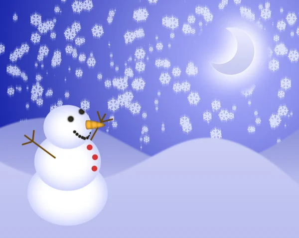 stock image Christmas snowman illustration