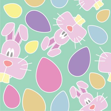 Seamless Vector Easter Pattern clipart