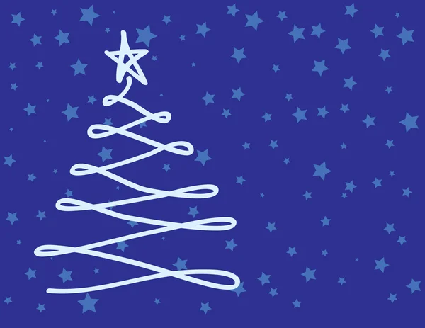Abstraktní pozadí vánoční strom — Stockový vektor