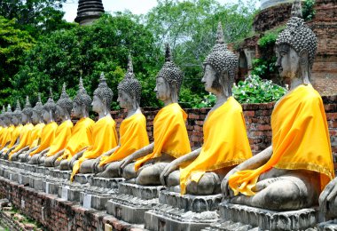 Buddha statues clipart