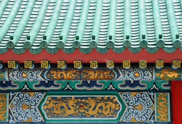 中国屋顶的细节 — 图库照片