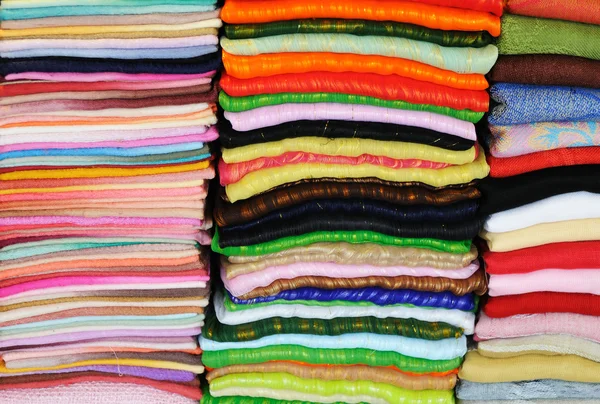 Tecidos coloridos — Fotografia de Stock