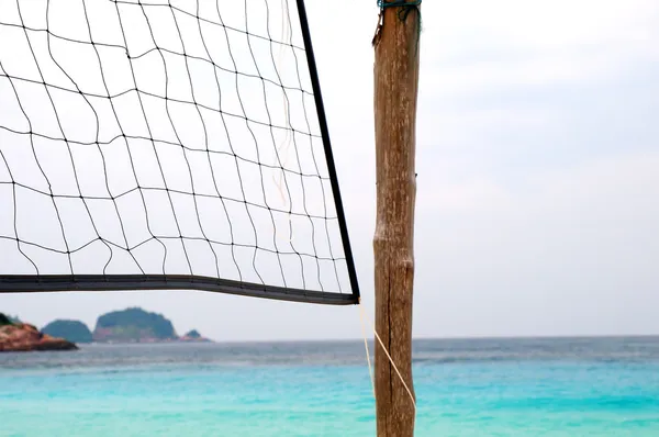 Rede de voleibol de praia — Fotografia de Stock