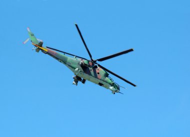 Helicopter Mi-24 clipart