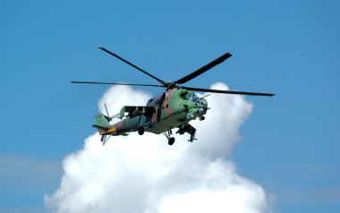 Helicopter Mi-24 clipart