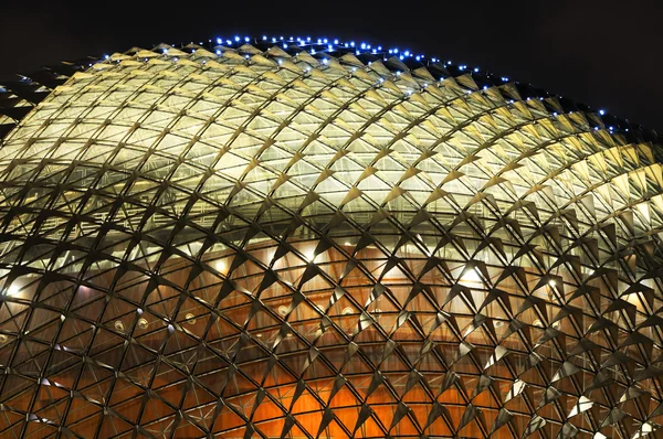 Stock image Singapore esplanade theater at night