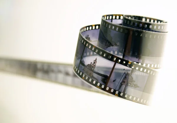 Rollo de película de diapositivas desarrollado — Foto de Stock