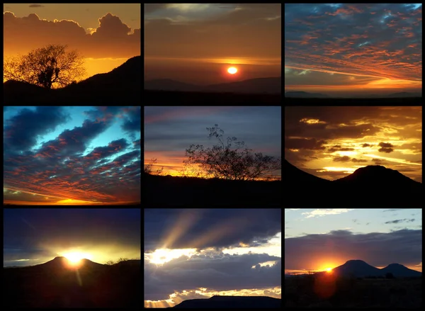 Arizona schöne Sonnenuntergänge lizenzfreie Stockfotos
