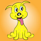 štěně psa kreslená postavička
