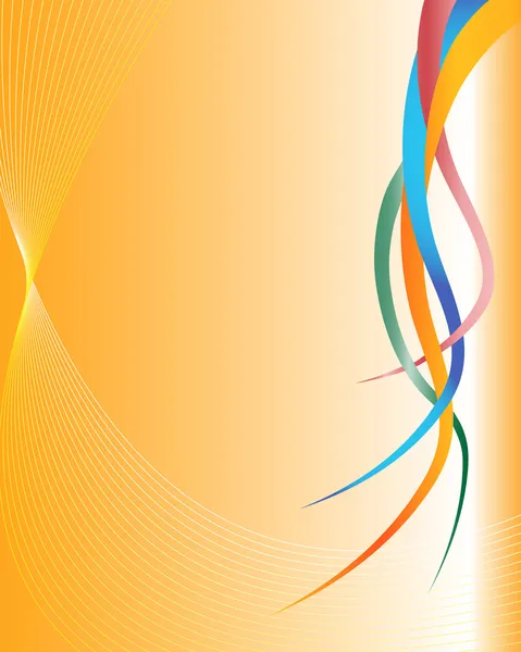 Fond abstrait orange — Image vectorielle