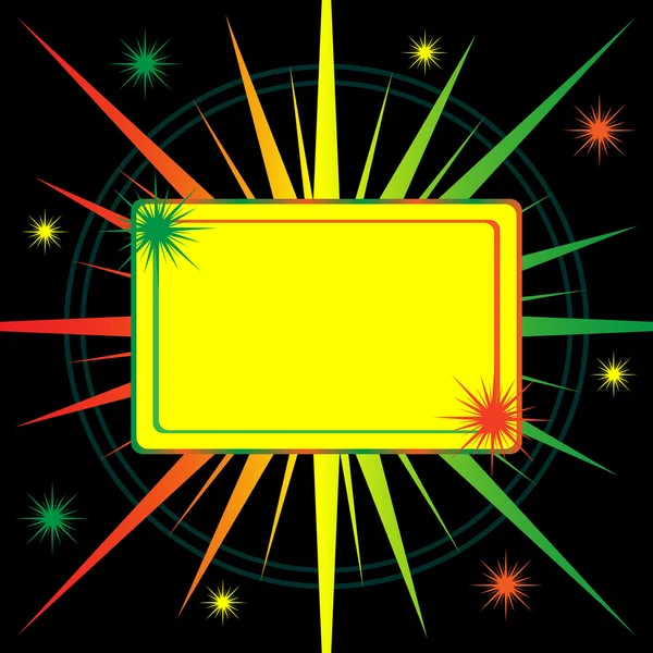 Brillant fond abstrait starburst — Image vectorielle
