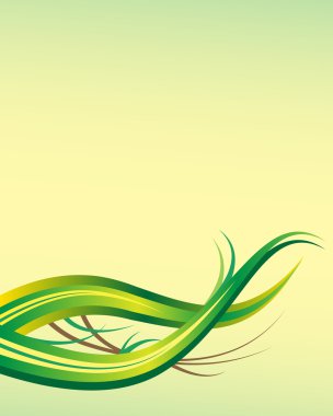 Green leaf abstract background clipart