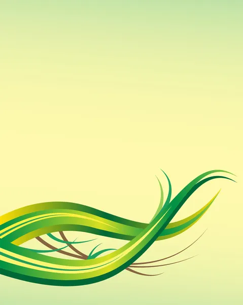 Grön blad abstrakt bakgrund — Stock vektor