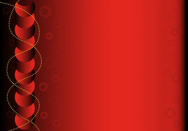 Roter und schwarzer abstrakter Hintergrund — Stockvektor
