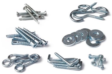 Various screws clipart