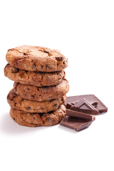 Chocolade koekjes met chocolade — Stockfoto