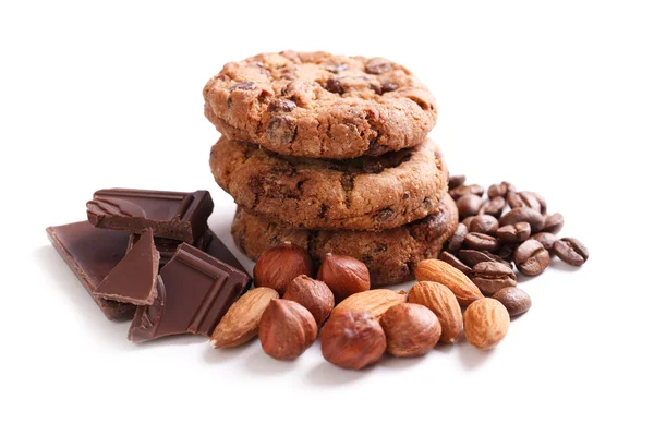 Μπισκότα σοκολάτας με σοκολάτα — Φωτογραφία Αρχείου