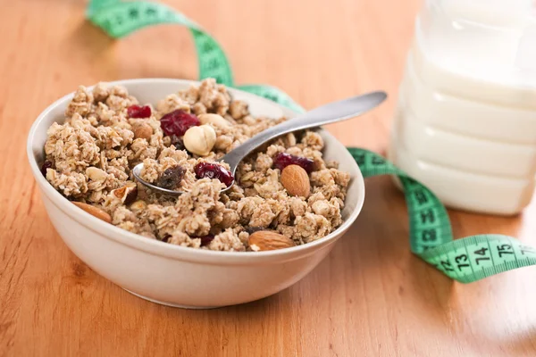 Ciotola di muesli — Foto Stock