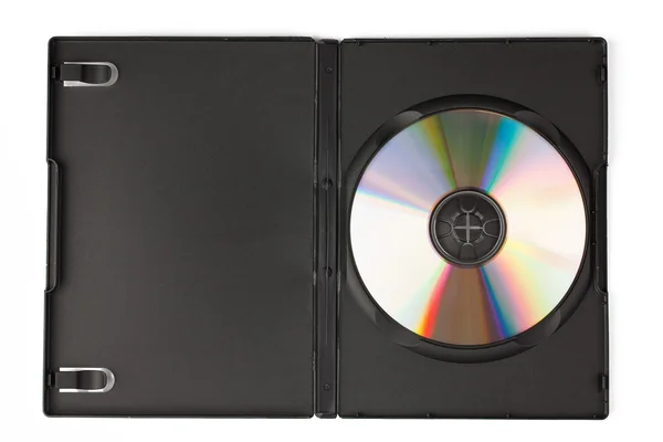 Kompaktní disk v případě — Stock fotografie