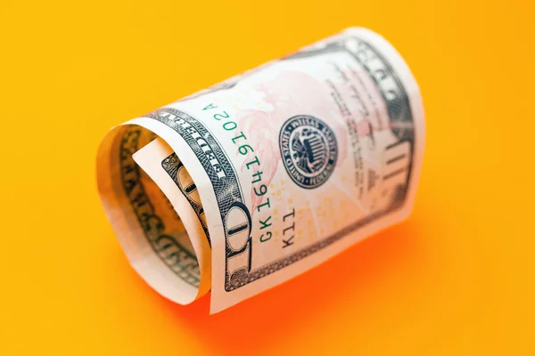 Dollars on color background — Stock Photo, Image