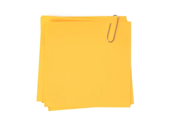 Caderno amarelo — Fotografia de Stock