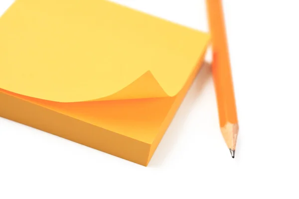 Yellow notepaper — Stock Photo, Image