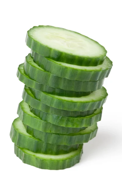 Gesneden komkommer — Stockfoto