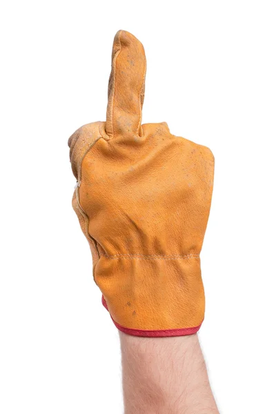 Handschoen aan kant gebruikt — Stockfoto