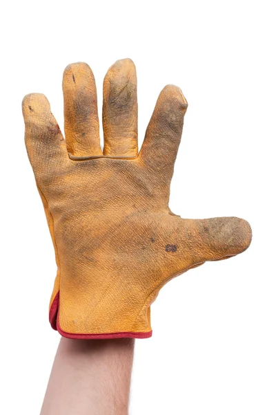 Rękawice pod ręką — Zdjęcie stockowe