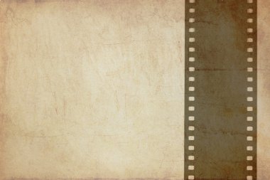 Grunge background with film strip clipart