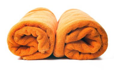 Orange towels clipart