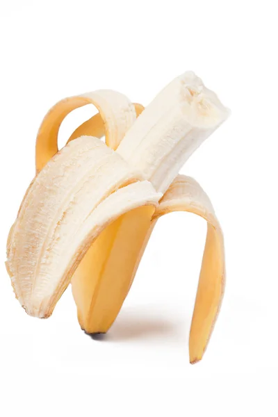 Очищенный свежий банан — стоковое фото