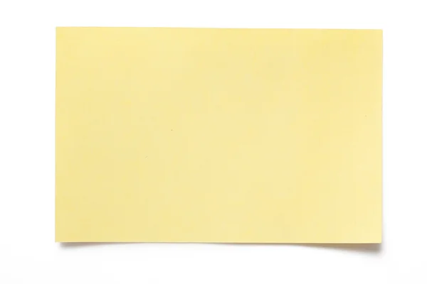Yellow note paper — Stock Photo, Image
