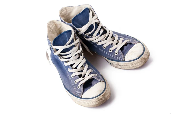 Μπλε πάνινα παπούτσια — Φωτογραφία Αρχείου