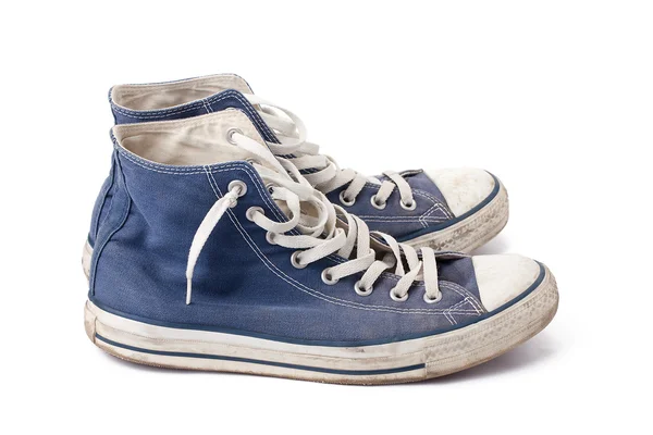 Μπλε πάνινα παπούτσια — Φωτογραφία Αρχείου