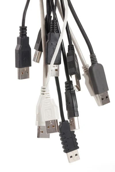 Olika USB-kontakter — Stockfoto