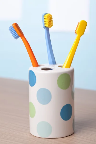 Brosses à dents couleur — Photo