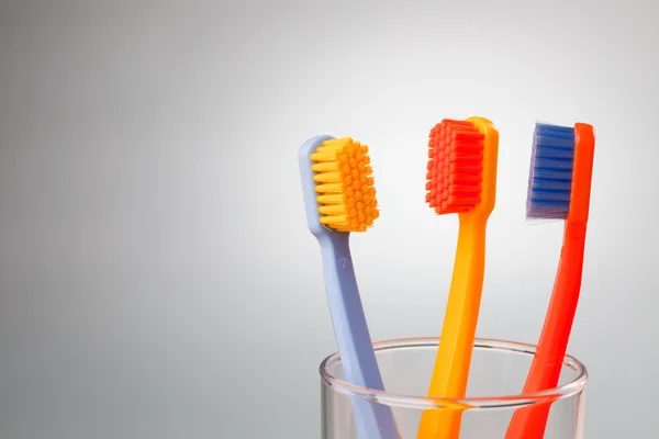 Brosses à dents couleur — Photo