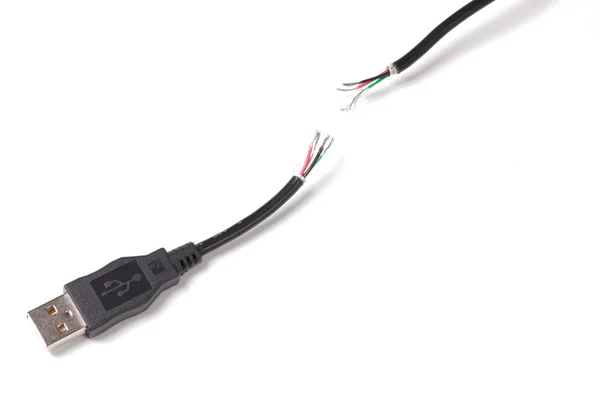 Zwarte USB-connector — Stockfoto