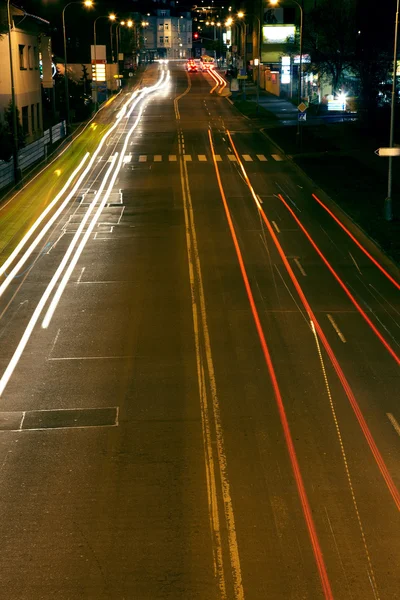 Road by night — Stock Photo, Image