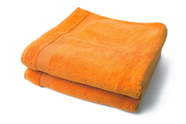 Oranžové ručníky — Stock fotografie