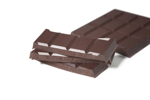 Pedazos de chocolate — Foto de Stock