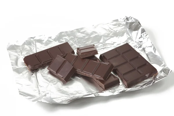 Kawałki czekolady — Zdjęcie stockowe