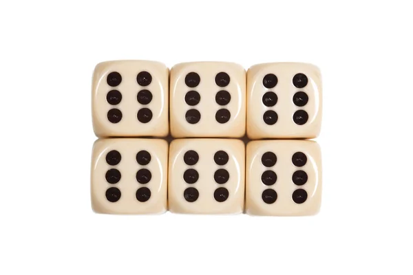 stock image Dice on white