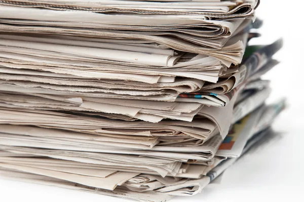 Stack of newspapers — Stock Photo, Image