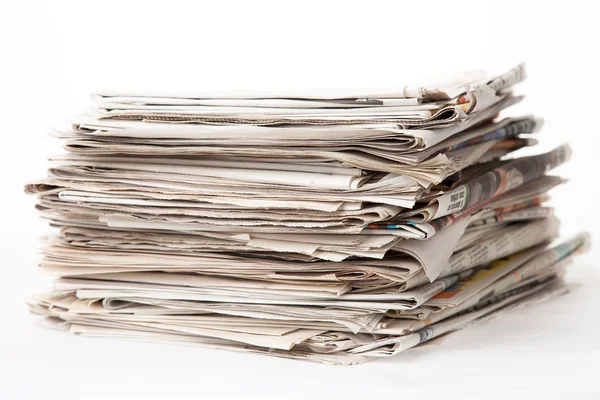 Stack of newspapers — Stock Photo, Image