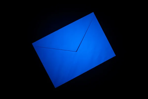 Envelopes with blue light — Stock Photo, Image
