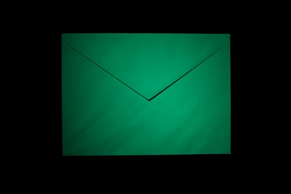 Envelope with green light — Stock Photo, Image
