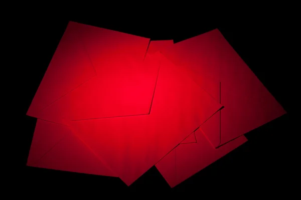 Enveloppen met rood licht — Stockfoto